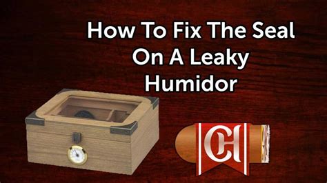 how to repair humidor